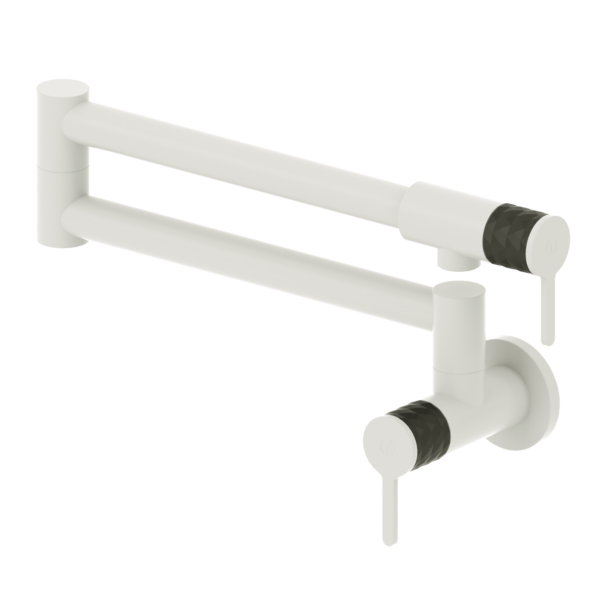 Pot filler faucet Calozy matte white / matte black