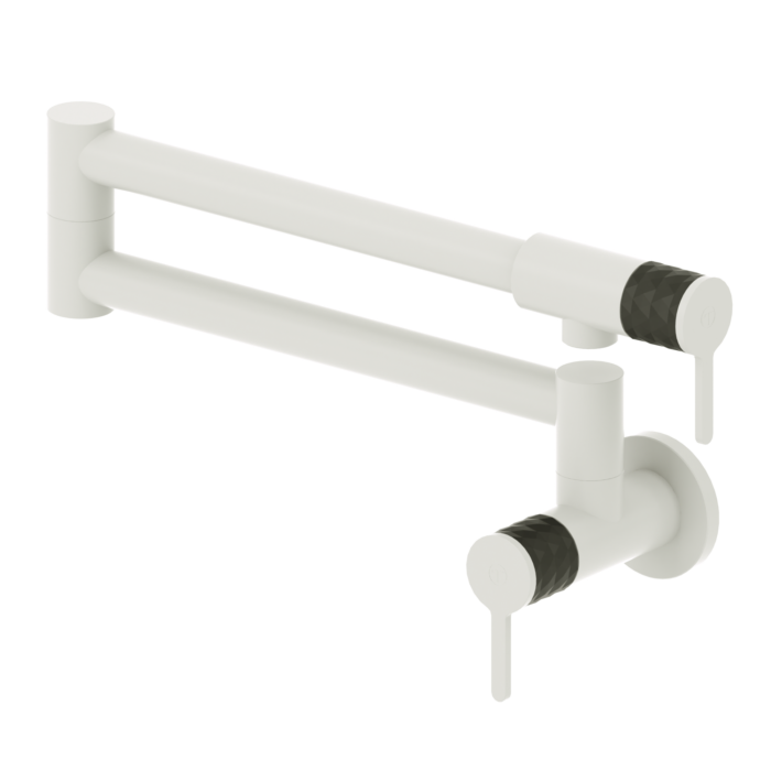 Pot filler faucet Calozy matte white / matte black