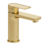 Delano single hole lavatory faucet brushed gold