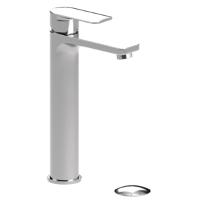 Delano single hole tall lavatory faucet chrome with (overflow) drain