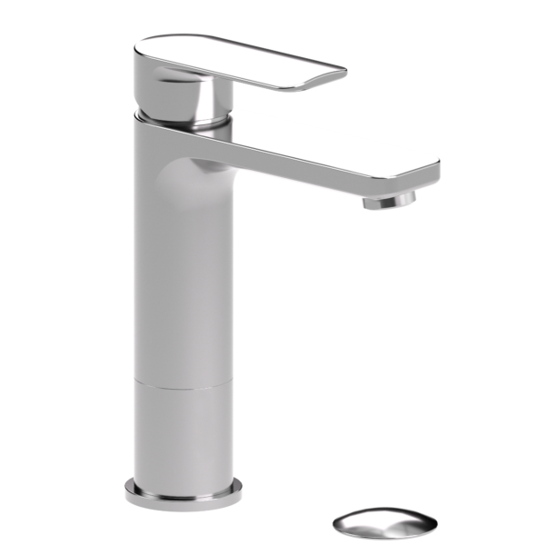 Delano single hole tall lavatory faucet chrome with (overflow) drain