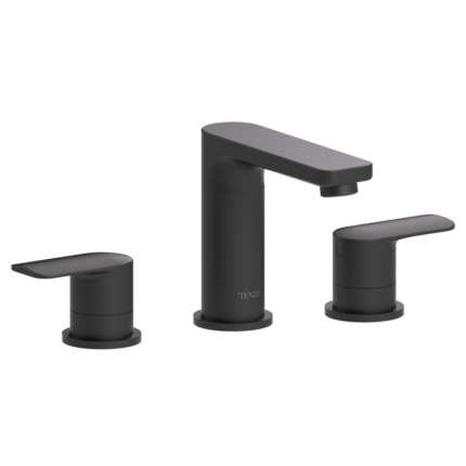 Delano 8in lavatory faucet matte black with (W/O overflow) drain