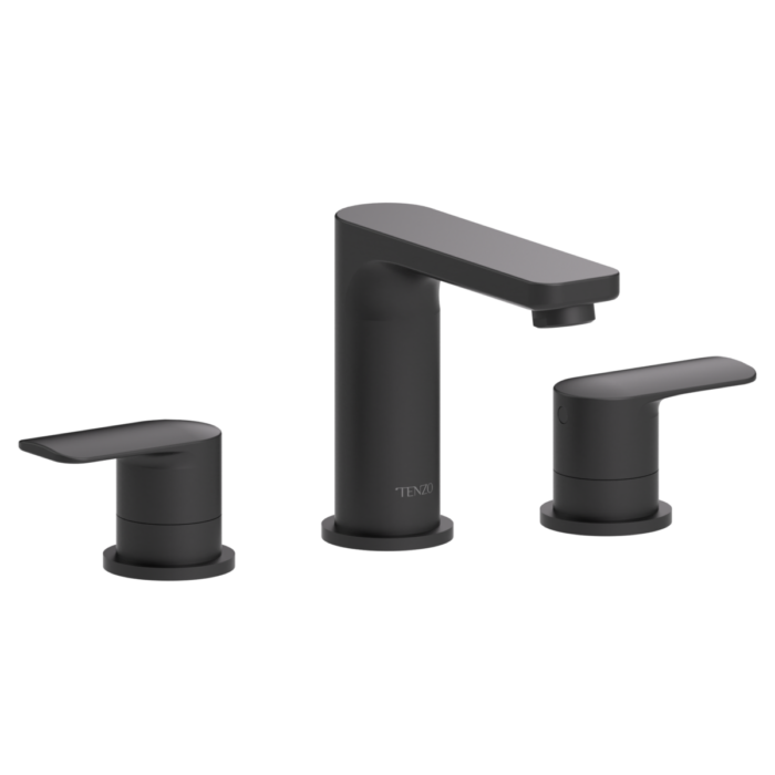 Delano 8in lavatory faucet matte black with (W/O overflow) drain