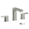 Delano 8in lavatory faucet brushed nickel with (W/O overflow) drain