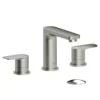 Delano 8in lavatory faucet brushed nickel with (overflow) drain