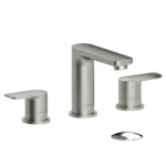 Delano 8in lavatory faucet brushed nickel with (overflow) drain
