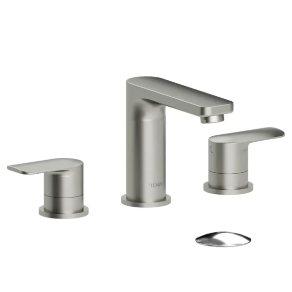 Delano 8in lavatory faucet brushed nickel with (overflow) drain
