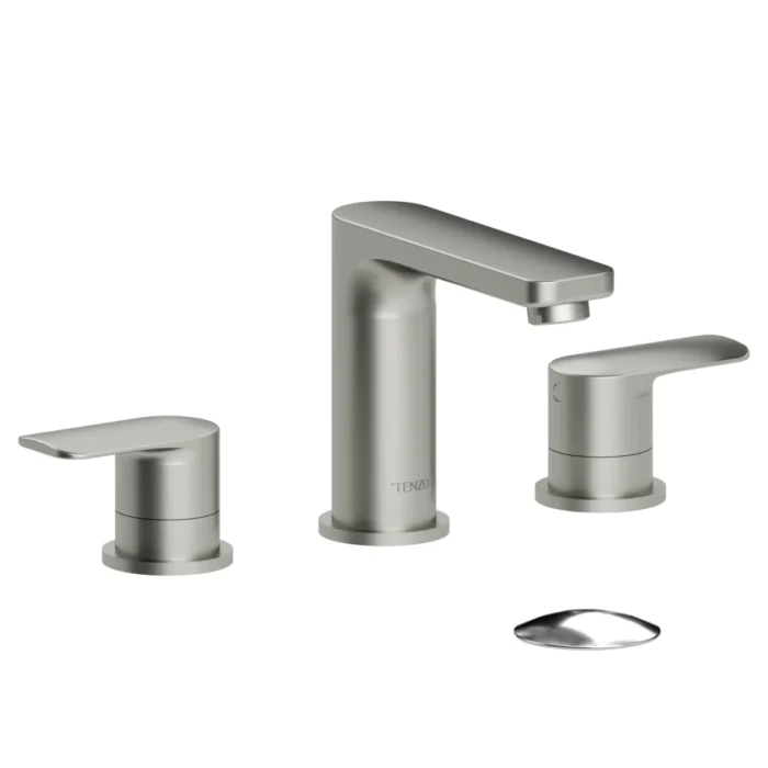 Delano 8in lavatory faucet brushed nickel with (overflow) drain
