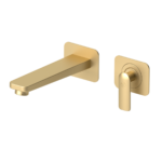 Wall mount lavatory faucet Delano brushed gold