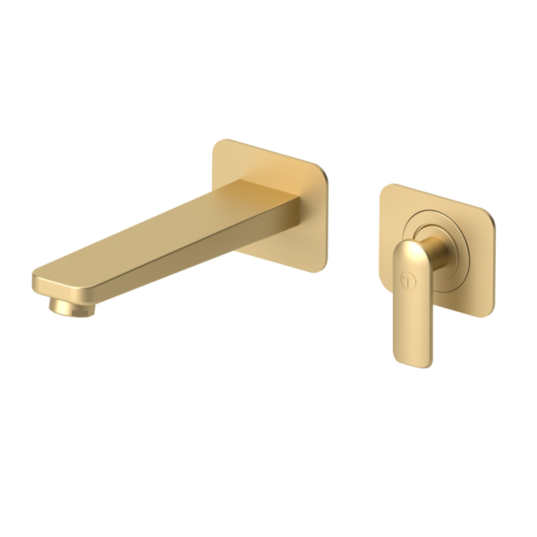 Wall mount lavatory faucet Delano brushed gold