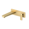 Wall mount lavatory faucet Delano brushed gold with (W/O overflow)