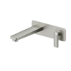 Wall mount lavatory faucet Delano brushed nickel with (W/O overflow)