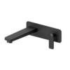 Wall mount lavatory faucet Delano matte black with (W/O overflow)