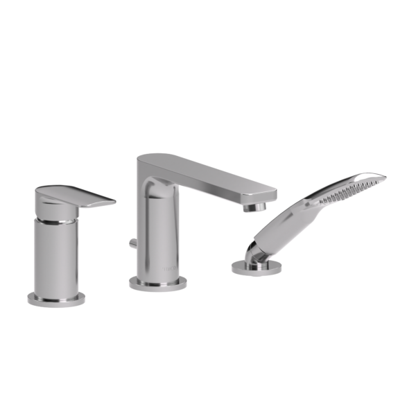 Deck mount 3 pcs tub filler Delano chrome