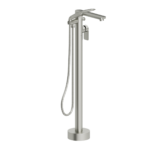 Delano floor mount 3 pcs tub filler brushed nickel