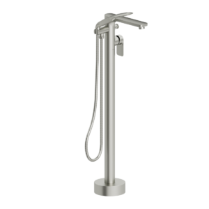 Delano floor mount 3 pcs tub filler brushed nickel