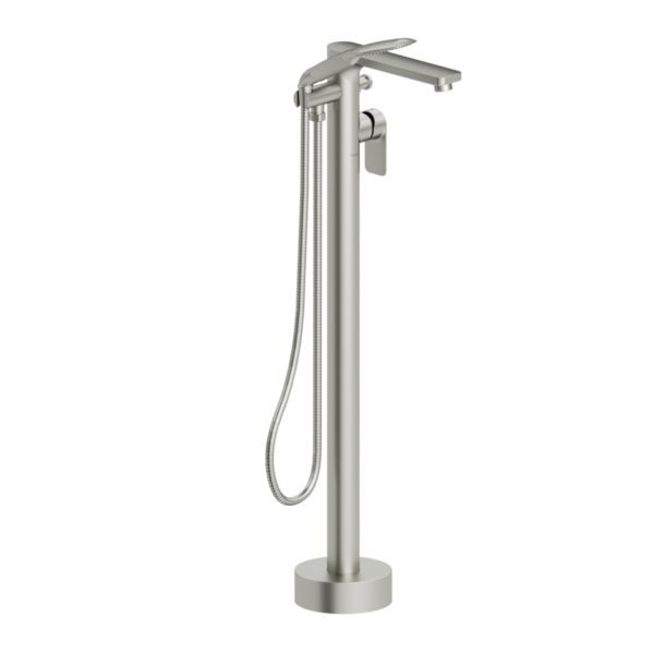Delano floor mount 3 pcs tub filler brushed nickel
