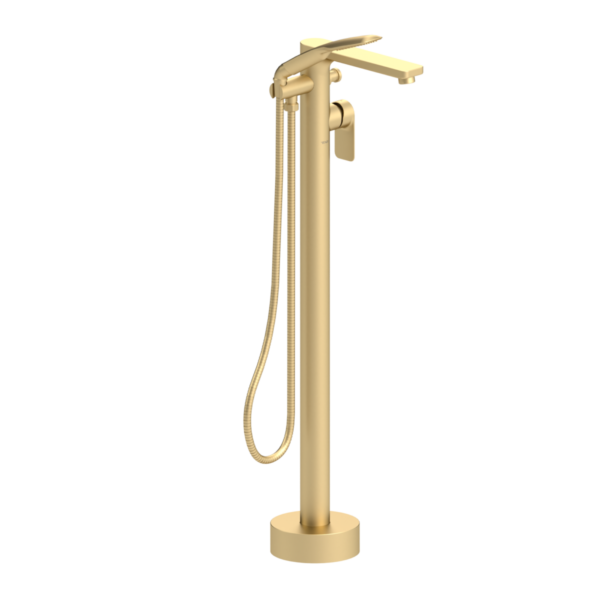 Delano floor mount 3 pcs tub filler brushed gold