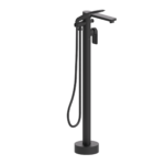 Delano floor mount tub filler matte black