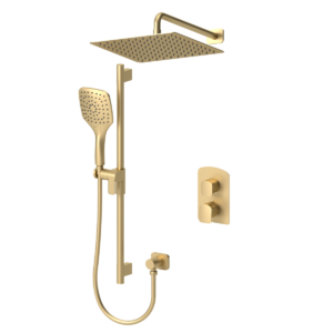Delano T-Box kit 2 functions pres bal brushed gold finish
