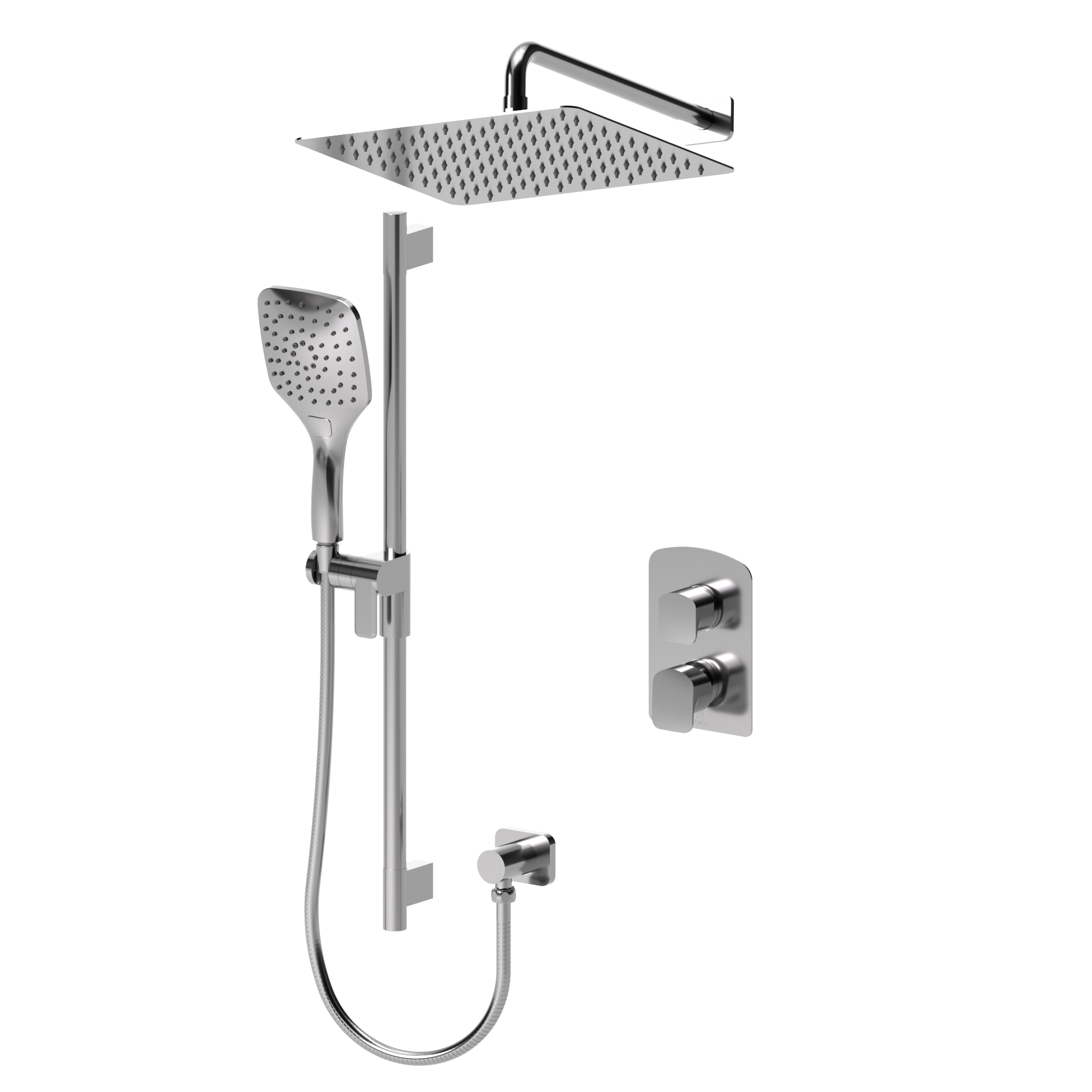 Delano T-Box kit 2 functions pres bal chrome finish