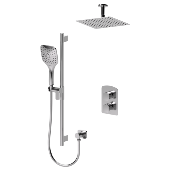 Delano T-Box kit 2 functions pres bal chrome finish