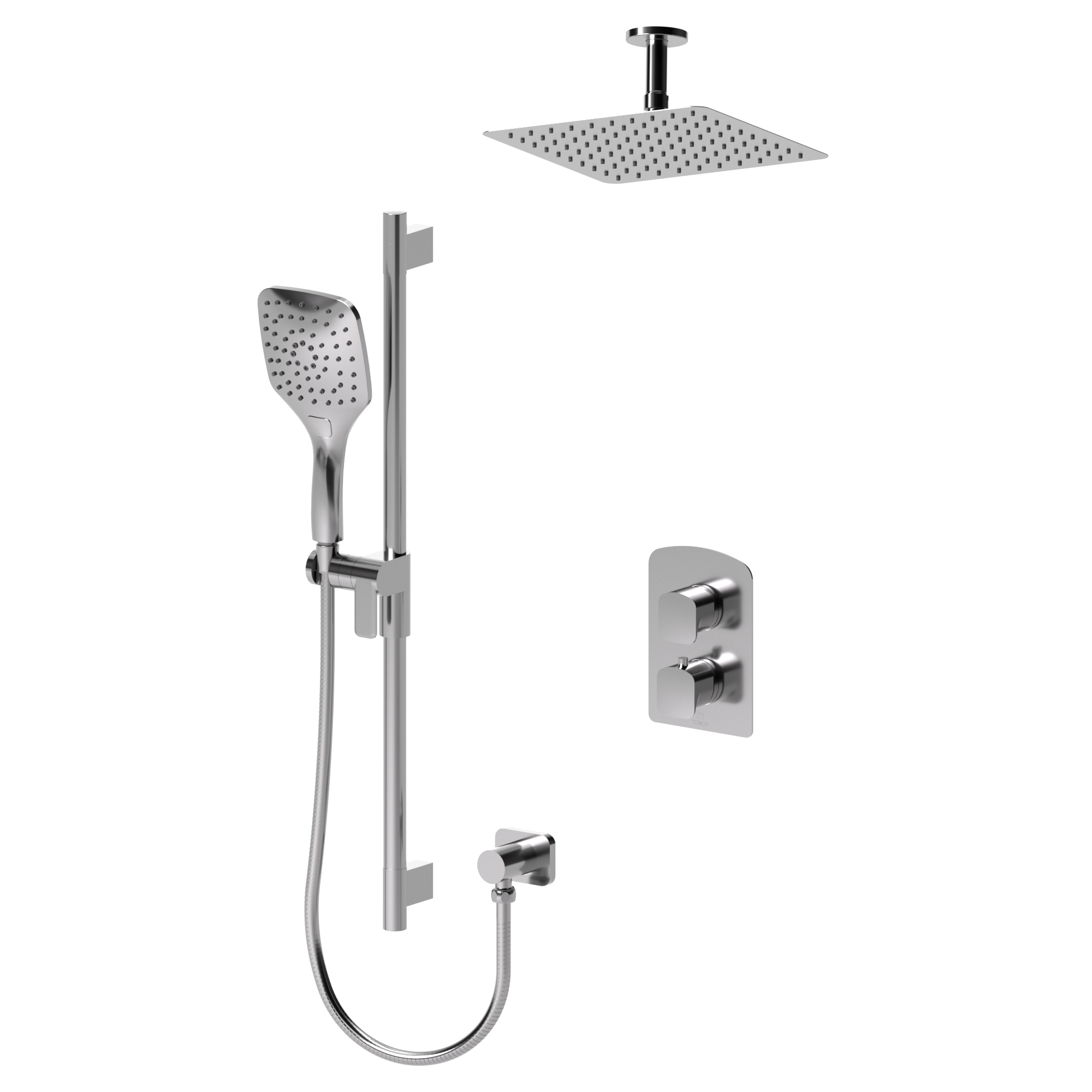 Delano T-Box kit 2 functions pres bal chrome finish
