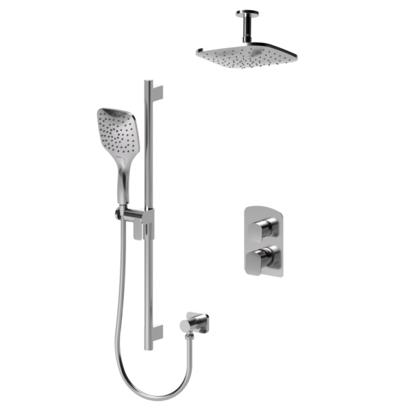 Delano T-Box kit 2 functions pres bal chrome finish
