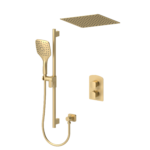 Delano T-Box kit 2 functions pres bal brushed gold finish