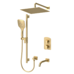 Delano T-Box kit 3 functions pres bal brushed gold finish