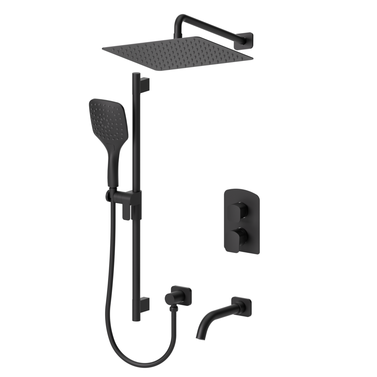 Delano T-Box kit 3 functions pres bal matte black finish