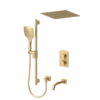 Delano T-Box kit 3 functions pres bal brushed gold finish