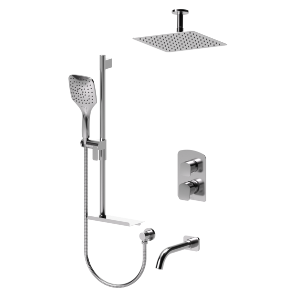 Delano T-Box kit 3 functions pres bal chrome finish