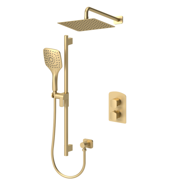 Delano T-Box kit 2 functions thermo brushed gold finish