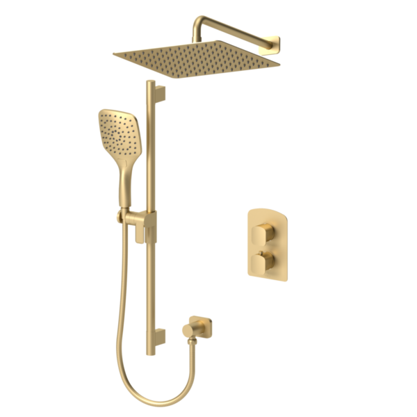 Delano T-Box kit 2 functions thermo brushed gold finish