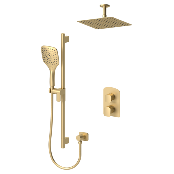 Delano T-Box kit 2 functions thermo brushed gold finish