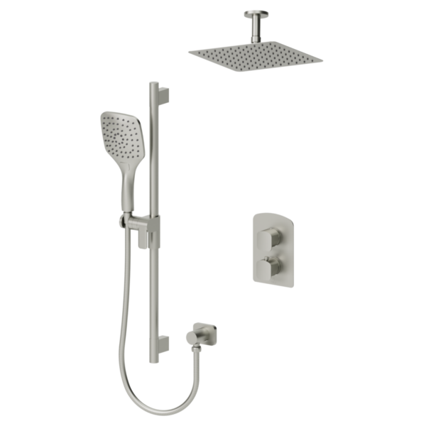 Delano T-Box kit 2 functions thermo brushed nickel finish