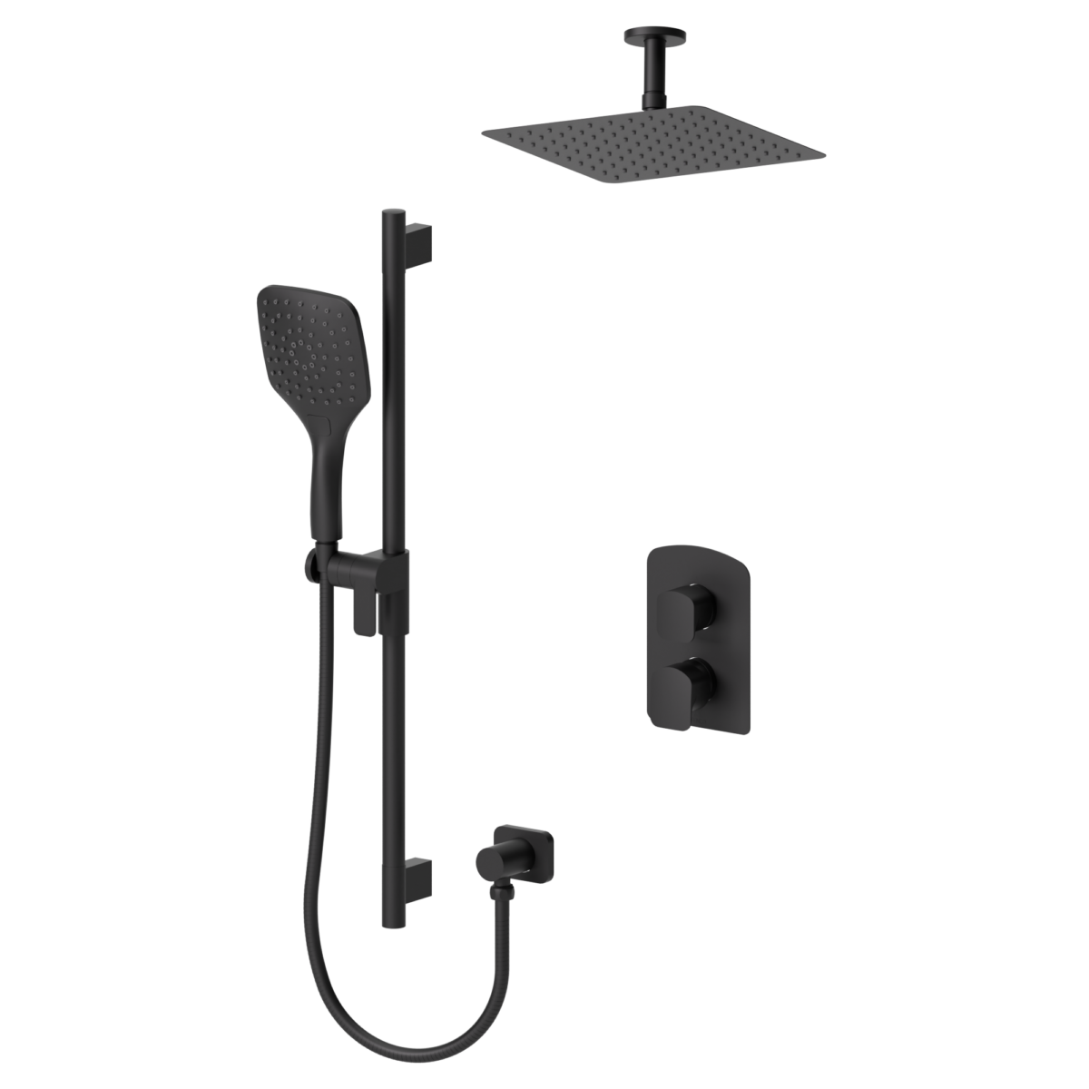 Delano T-Box kit 2 functions thermo matte black finish