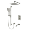 Delano T-Box kit 3 functions thermo brushed nickel finish