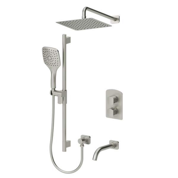 Delano T-Box kit 3 functions thermo brushed nickel finish