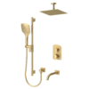 Delano T-Box kit 3 functions thermo brushed gold finish