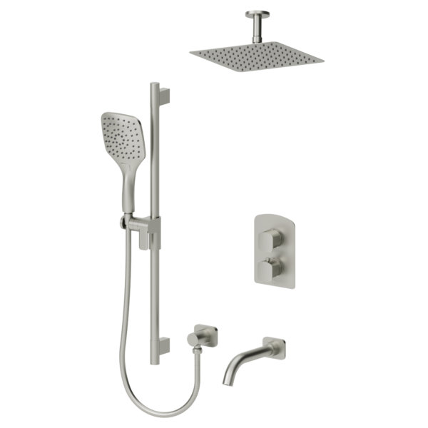 Delano T-Box kit 3 functions thermo brushed nickel finish