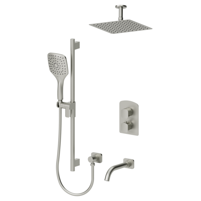 Delano T-Box kit 3 functions thermo brushed nickel finish