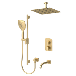 Delano T-Box kit 3 functions thermo brushed gold finish