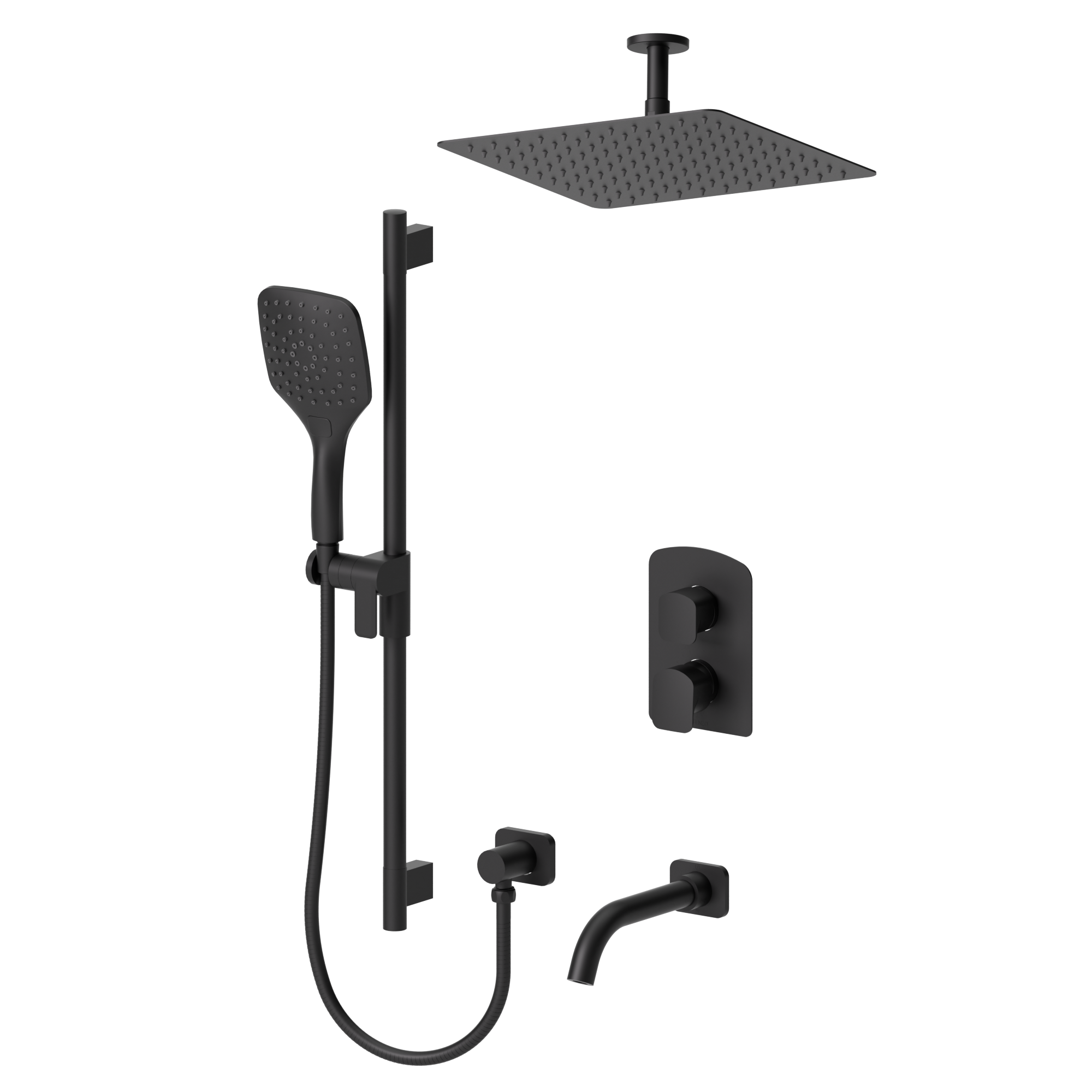 Delano T-Box kit 3 functions thermo matte black finish