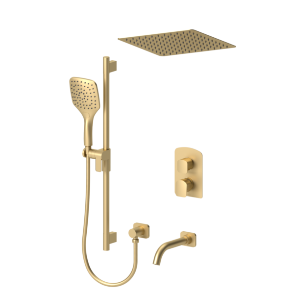 Delano T-Box kit 3 functions thermo brushed gold finish