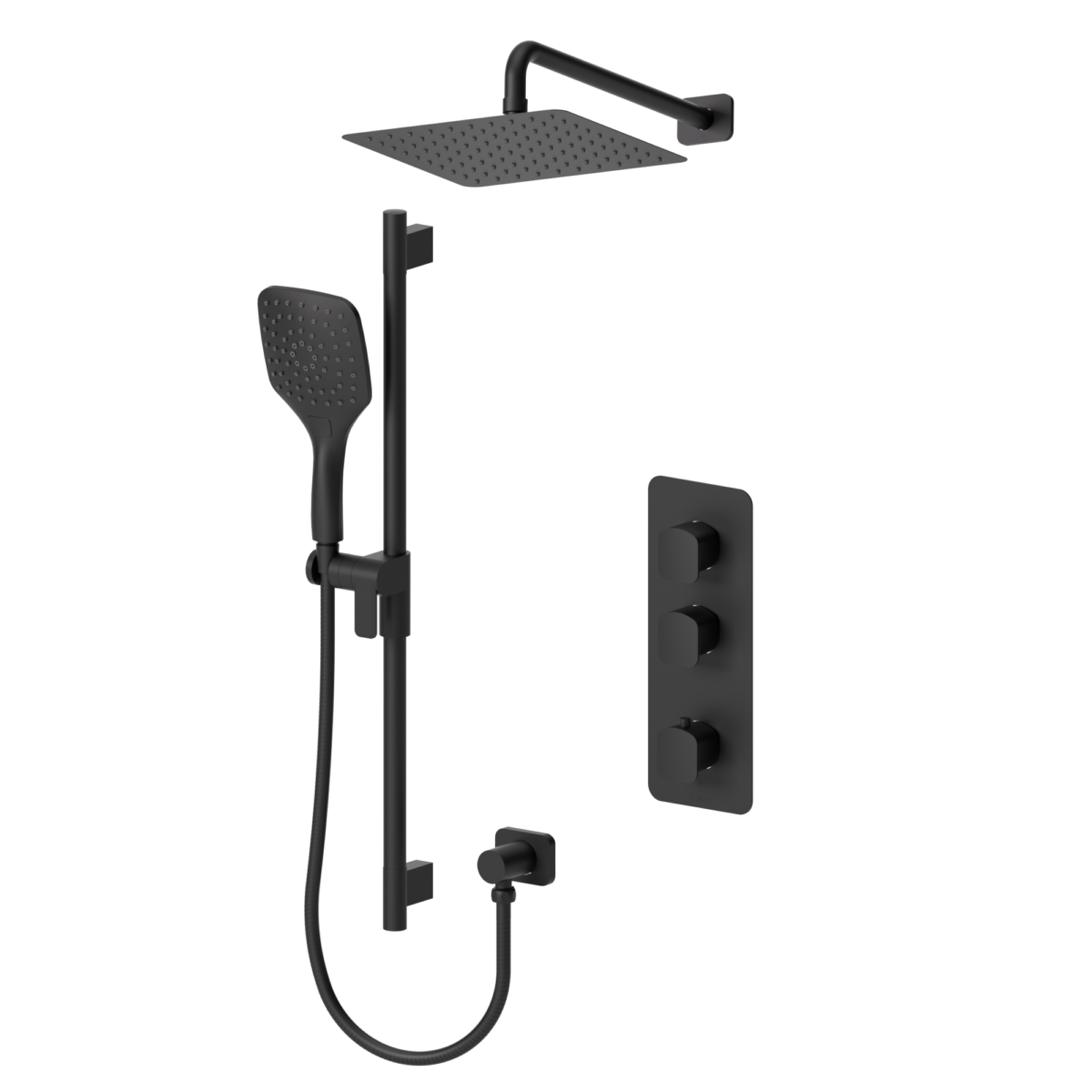Delano Extenza kit 2 functions thermo matte black finish