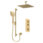 Delano Extenza kit 2 functions thermo brushed gold finish