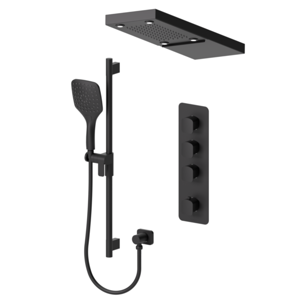 Delano Extenza kit 3 functions thermo matte black finish