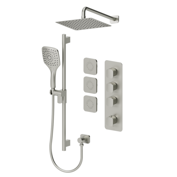 Delano Extenza kit 3 functions thermo brushed nickel finish